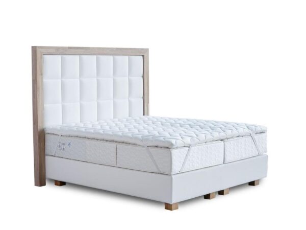 Boxspringbett Superlux 180x200 cm mit Bettkopfteil Polsterplatten