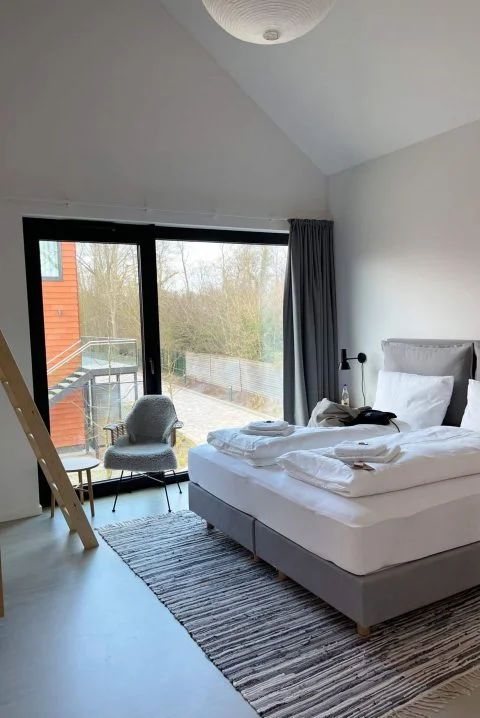 Boxspringbett Deluxe in der Ole School in Hohwacht