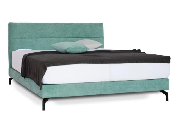 Boxspringbett Indigo grün freigestellt